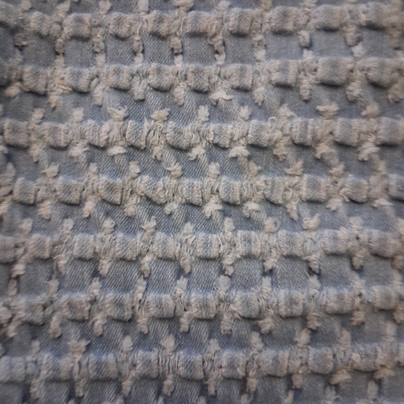 Aphrodite Sky Blue Ripped JeansThis is a pair of Venus Laser Etched Denim Shorts - Picture 5 of 6